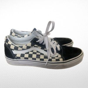 Vans Primary Checkered Old Skool Shoe Women’s Size 8.5